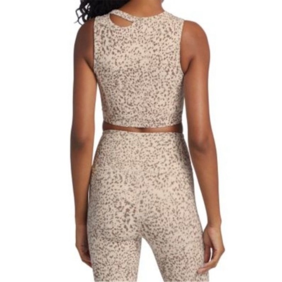 PHILANTHROPY Intimates Beige Medium Support Animal Print Sports Bra S - Picture 2 of 4